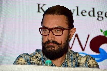 Bollywood actor Aamir Khan during the launch of special music video shot by filmmaker Nagraj Manjule to announce Satyamev Jayate Water Cup, in Mumbai, India on January 3, 2017. (Sanket Shinde/ SOLARIS IMAGES)