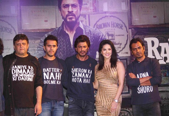 Team wore t-shirts which had popular dialogues from Raees scribbled on it