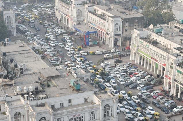 Portion of landmark Connaught Place structure collapses Portion of landmark Connaught Place structure collapses