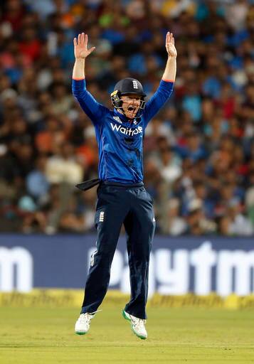 England skipper Eoin Morgan has all what it takes to be champion T20 player and he has proved that again during England’s India tour. The 30-year-old will be the one to look out for not only because of his hard hitting but capability to lead sides in tough situations. (AP PHOTO)
