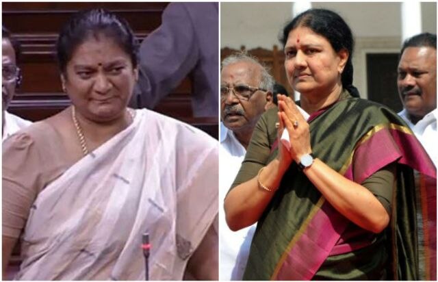 Sasikala Puspha opposes Sasikala Natarajan becoming CM Sasikala Puspha opposes Sasikala Natarajan becoming CM