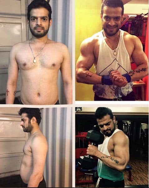 Karan uploaded a collage on instagram writing “Hardly working ... to ... working hard ..! Thanks to @rocky_bodytransformer my trainer and @alygoni my brother ...!!” (Image Courtesy - Instagram/Karan9198)