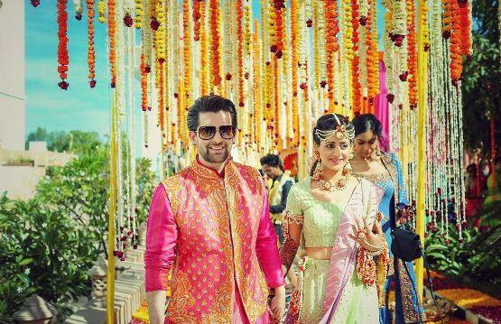 The second day festivities of mehendi and sangeet ceremony was held on an equivalent grand scale . (PC-Instagram/The Wedding Story)