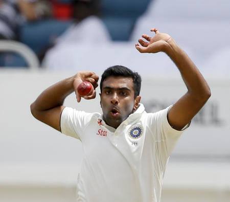 Ravichandran Ashwin added another feather to his cap against Bangladesh in Hyderabad on Sunday. (AP)