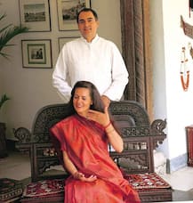 It was love at first sight when Sonia walked past Rajiv’s table