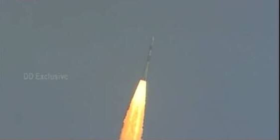 ISRO launches 104 satellites in single flight of PSLVC 37 from Sriharikota ISRO launches 104 satellites in single flight of PSLVC 37 from Sriharikota