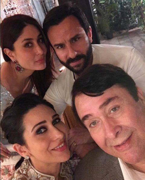Karishma Kapoor shared another family moment from the birthday bash which also has Saif. (Picture credit: Instagram- therealkarishmakapoor)