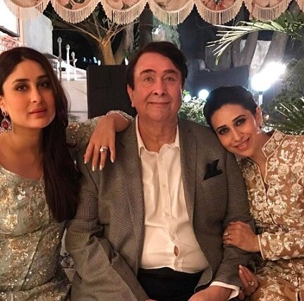 Kareena and Karisma Kapoor celebrate dad Randhir Kapoor's 70th birthday Kareena and Karisma Kapoor celebrate dad Randhir Kapoor's 70th birthday