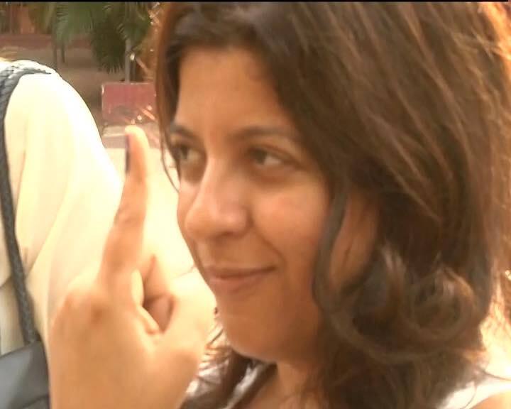 Zoya Akhtar too was present amongst the early voters from industry. 
