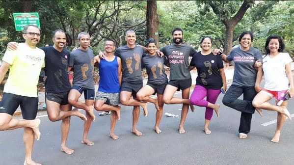 Four other Indians also completed the challenge along with him, namely-Abhishek Mishra, Kaustubh Radkar, Prithviraj Patil and Manmadh Rebba. But, Milind was the only barefoot runner this time. (Picture credit: Instagram- milindrunning)