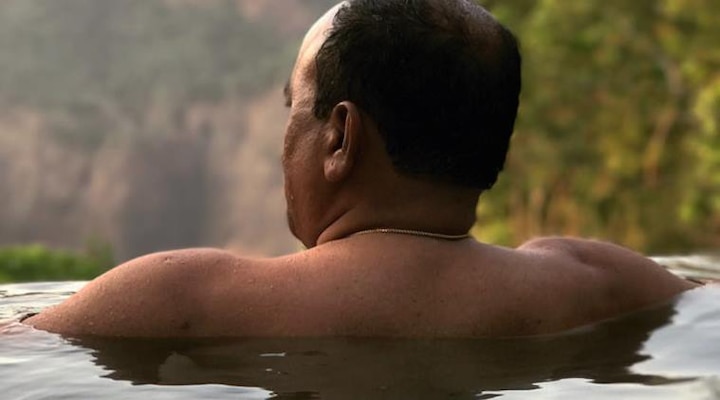 Goa CM's picture relaxing in an infinity pool goes viral Goa CM's picture relaxing in an infinity pool goes viral