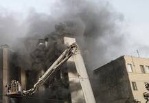 Fire at Times of India building in New Delhi