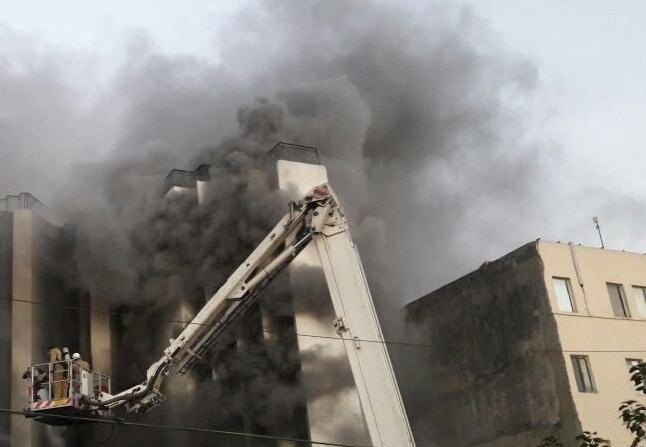 Fire at Times of India building in New Delhi Fire at Times of India building in New Delhi