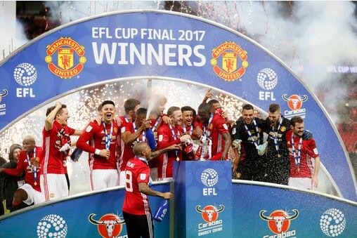 Manchester United wins English Football League Cup Manchester United wins English Football League Cup
