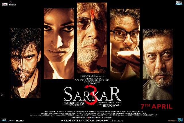 Sarkar 3 Poster: Big B, Yami, Amit Sadh & Manoj Bajpayee are bleeding with rage Sarkar 3 Poster: Big B, Yami, Amit Sadh & Manoj Bajpayee are bleeding with rage