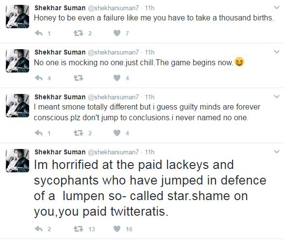 Cocained actress, lumpen so-called star': Are Shekhar Suman's tweets against Kangana Ranaut?