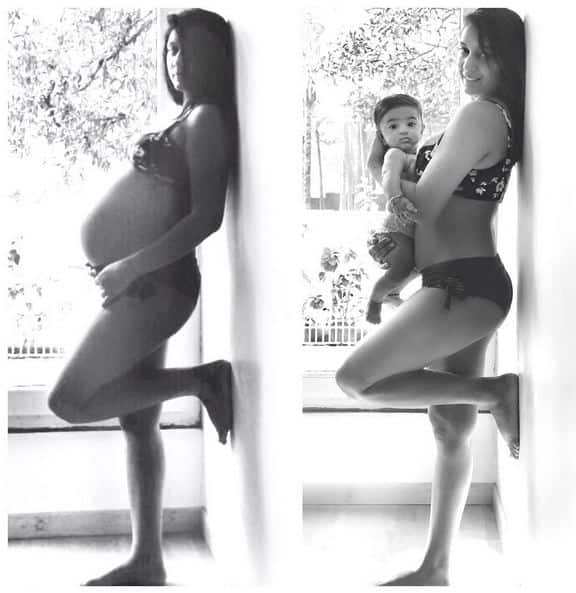 But 6 months after delivery, Shweta has lost her pregnancy fat and is back in the shape.