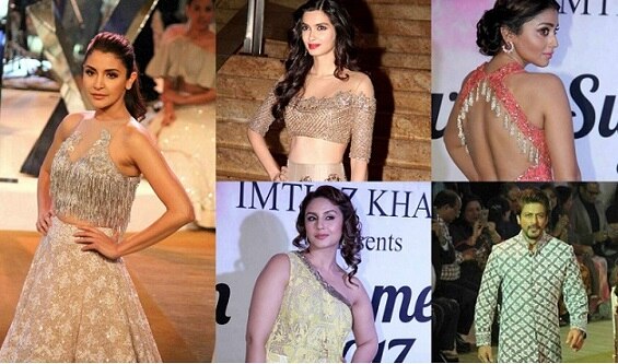 It was a star-studded fashion extravaganza in which many Bollywood stars including superstar Shah Rukh Khan and Anushka Sharma also appeared. Check out other Bollywood celebrities who appeared in Mijwan Summer 2017 fashion show in Mumbai(Image courtesy- Solaris )