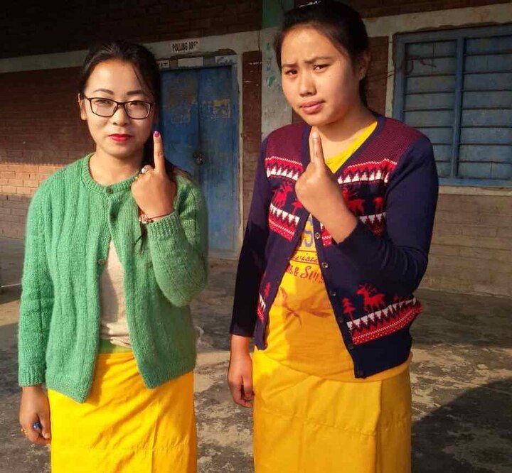 Over 83 percent vote in Manipur, polling peaceful  Over 83 percent vote in Manipur, polling peaceful