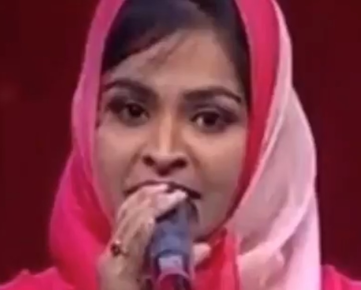 Muslim woman trolled for singing Hindu devotional song in TV reality show Muslim woman trolled for singing Hindu devotional song in TV reality show