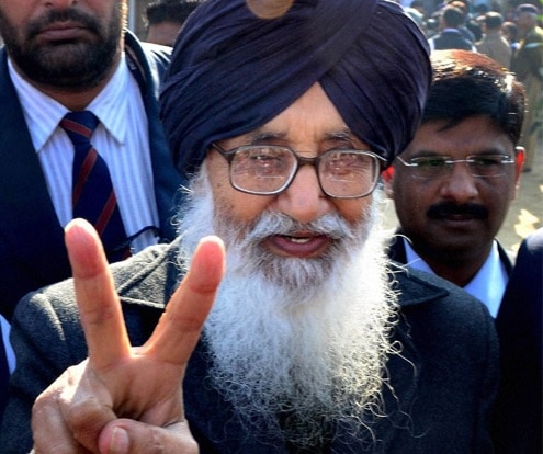 Parkash Singh Badal wins Lambi seat defeating Amrinder Singh Parkash Singh Badal wins Lambi seat defeating Amrinder Singh