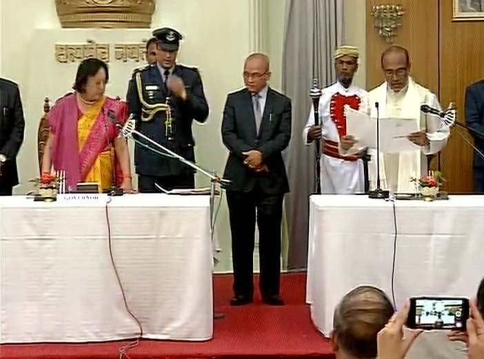 N. Biren Singh takes oath as Manipur CM, PM Modi congratulates   N. Biren Singh takes oath as Manipur CM, PM Modi congratulates