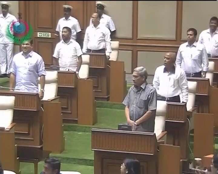 Goa Chief Minister Manohar Parrikar wins trust vote in 40-seat Assembly Goa Chief Minister Manohar Parrikar wins trust vote in 40-seat Assembly