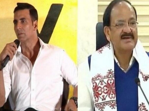 Venkaiah Naidu lauds Akshay Kumar for donating Rs 1.08 crore to families of Sukma bravehearts Venkaiah Naidu lauds Akshay Kumar for donating Rs 1.08 crore to families of Sukma bravehearts