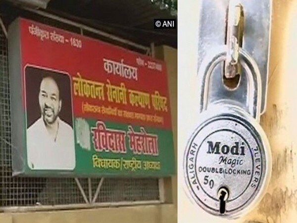 'Modi Magic' lock seen at doors of defeated SP candidate in Lucknow 'Modi Magic' lock seen at doors of defeated SP candidate in Lucknow