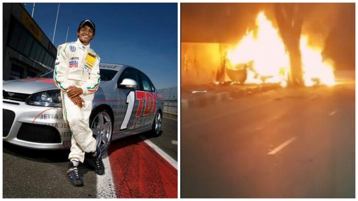 Racer Ashwin Sundar and his wife charred to death after BMW catches fire in Chennai Racer Ashwin Sundar and his wife charred to death after BMW catches fire in Chennai