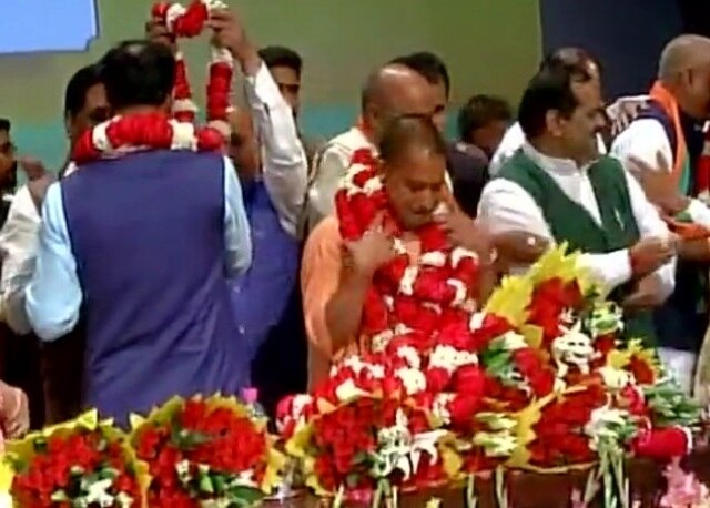 Yogi Adityanath is new UP CM; Keshav Maurya, Dinesh Sharma his deputies Yogi Adityanath is new UP CM; Keshav Maurya, Dinesh Sharma his deputies