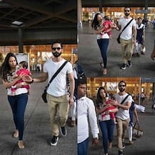IN PHOTOS: Adorable Misha with dad Shahid Kapoor and mom Meera Rajput