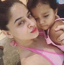 Gorgeous Mahi Vij Flaunts Her Body In Pink Swimwear