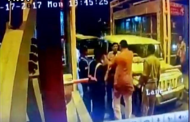 Caught on cam: BJP MLA Rakesh Rathore allegedly slaps toll employee for not letting his vehicle pass in Uttar Pradesh Caught on cam: BJP MLA Rakesh Rathore allegedly slaps toll employee for not letting his vehicle pass in Uttar Pradesh