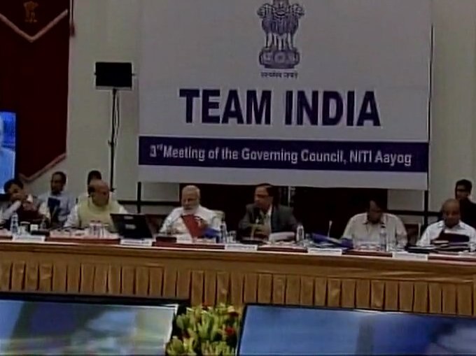 Delhi: Prime Minister Narendra Modi chairs NITI Aayog's Governing Council meeting Delhi: Prime Minister Narendra Modi chairs NITI Aayog's Governing Council meeting