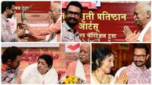 Aamir Khan receives award from RSS chief Mohan Bhagwat at Mumbai event