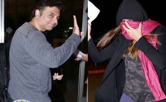 Nargis Fakhri covers her face after being spotted with rumoured beau Uday Chopra Nargis Fakhri covers her face after being spotted with rumoured beau Uday Chopra