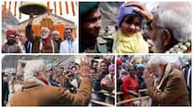 PM Narendra Modi interacts with people in Kedarnath 