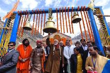 PM Narendra Modi interacts with people in Kedarnath 