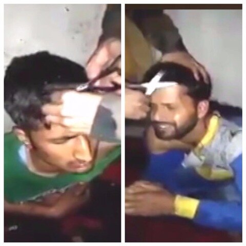 Srinagar: Viral video of terrorists torturing Special police officers   Srinagar: Viral video of terrorists torturing Special police officers