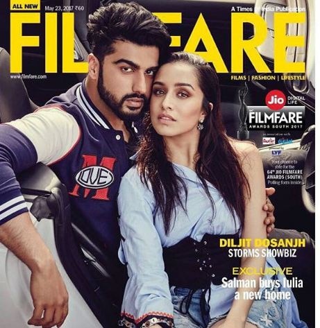 Arjun, Shraddha dazzle in Filmfare magazine cover Arjun, Shraddha dazzle in Filmfare magazine cover