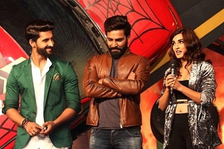 Television actors Ravi Dubey, Manveer Gurjar and Shiny Doshi during the launch of Colors TV show Khatron Ke Khiladi Season 8 in Mumbai, India on May 9, 2017. (Pravin Utturkar/SOLARIS IMAGES)