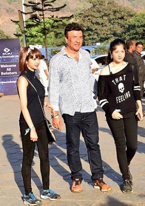Bollywood music director Anu Malik with his daughter Anmol and Ada. (Sushant Agonde/SOLARIS IMAGES)