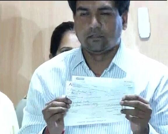 He was showing cheques of shell companies at press conference