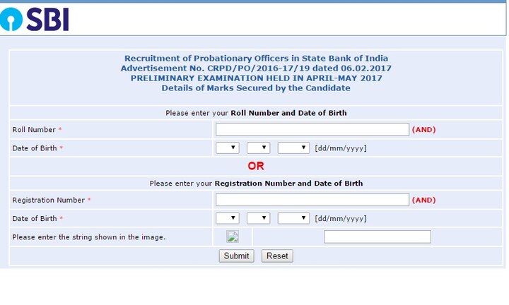 SBI PO Prelims 2017 results declared, check cut off, merit list here at sbi.co.in SBI PO Prelims 2017 results declared, check cut off, merit list here at sbi.co.in