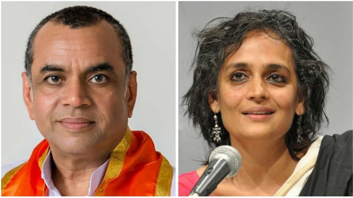 BJP MP Paresh Rawal heavily criticised on Twitter for post against Arundhati Roy BJP MP Paresh Rawal heavily criticised on Twitter for post against Arundhati Roy