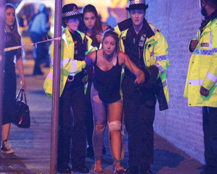 An explosion struck an Ariana Grande concert attended by thousands of young music fans in northern England's Manchester late Monday, killing at least 19 people and injuring dozens in what police were treating as a terrorist attack. (INFO/AP)