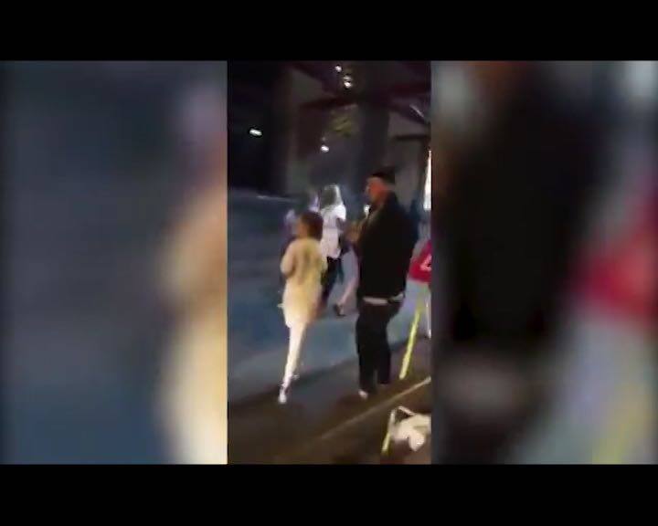 Video from inside the arena showed concertgoers screaming as they made their way out amid a sea of pink balloons. (INFO/AP)