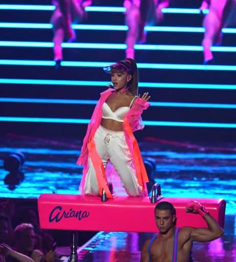 Her second album, ‘My Everything’ went number 1 in 76 countries when it first premiered. Ariana Grande performs during the 2016 MTV Video Music Awards August 28, 2016 at Madison Square Garden in New York. / AFP PHOTO / Jewel SAMAD