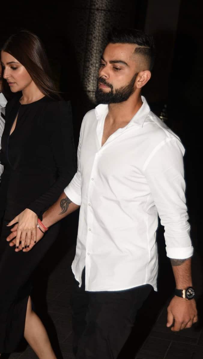Anushka Sharma and Virat Kohli walk in holding hands (Picture courtesy- Manav Manglani)